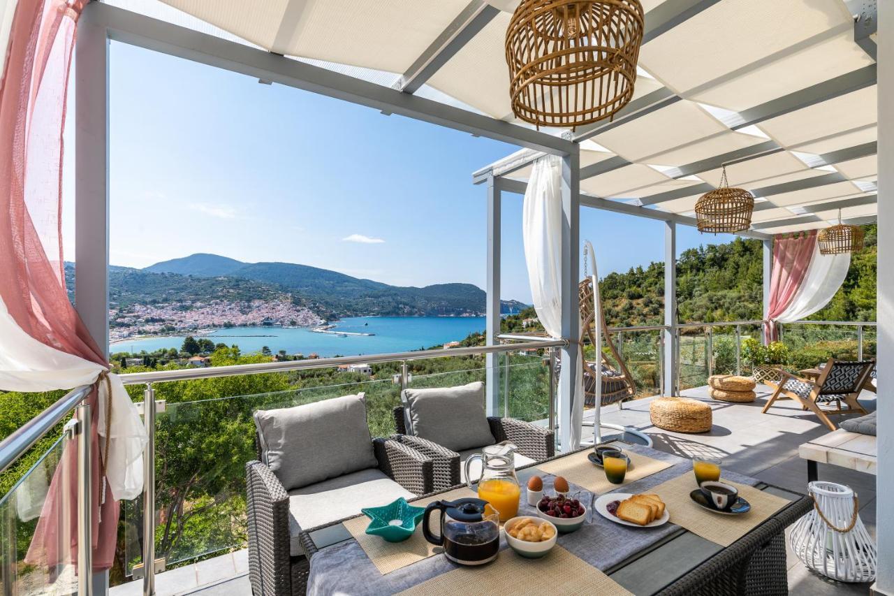 Ninemia Villa In Skopelos Exteriör bild