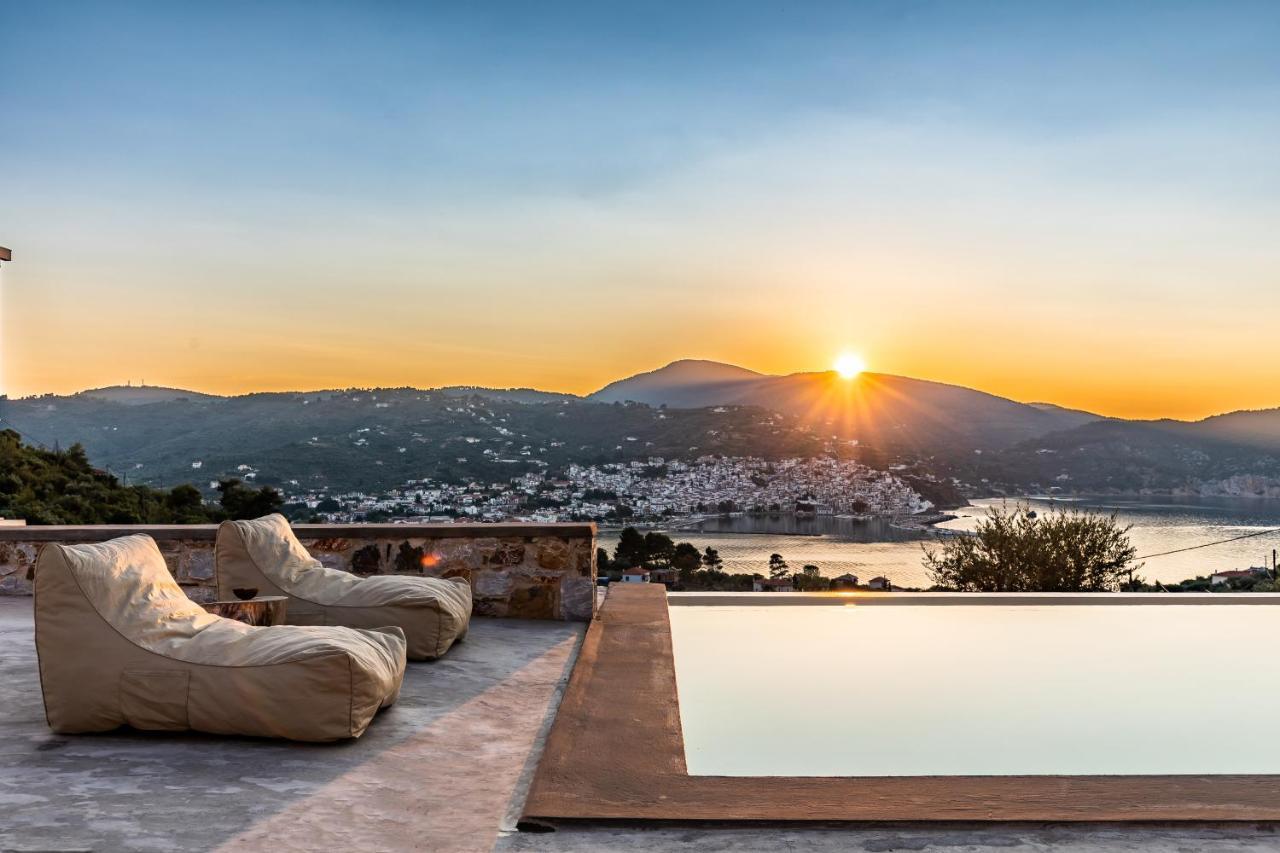 Ninemia Villa In Skopelos Exteriör bild